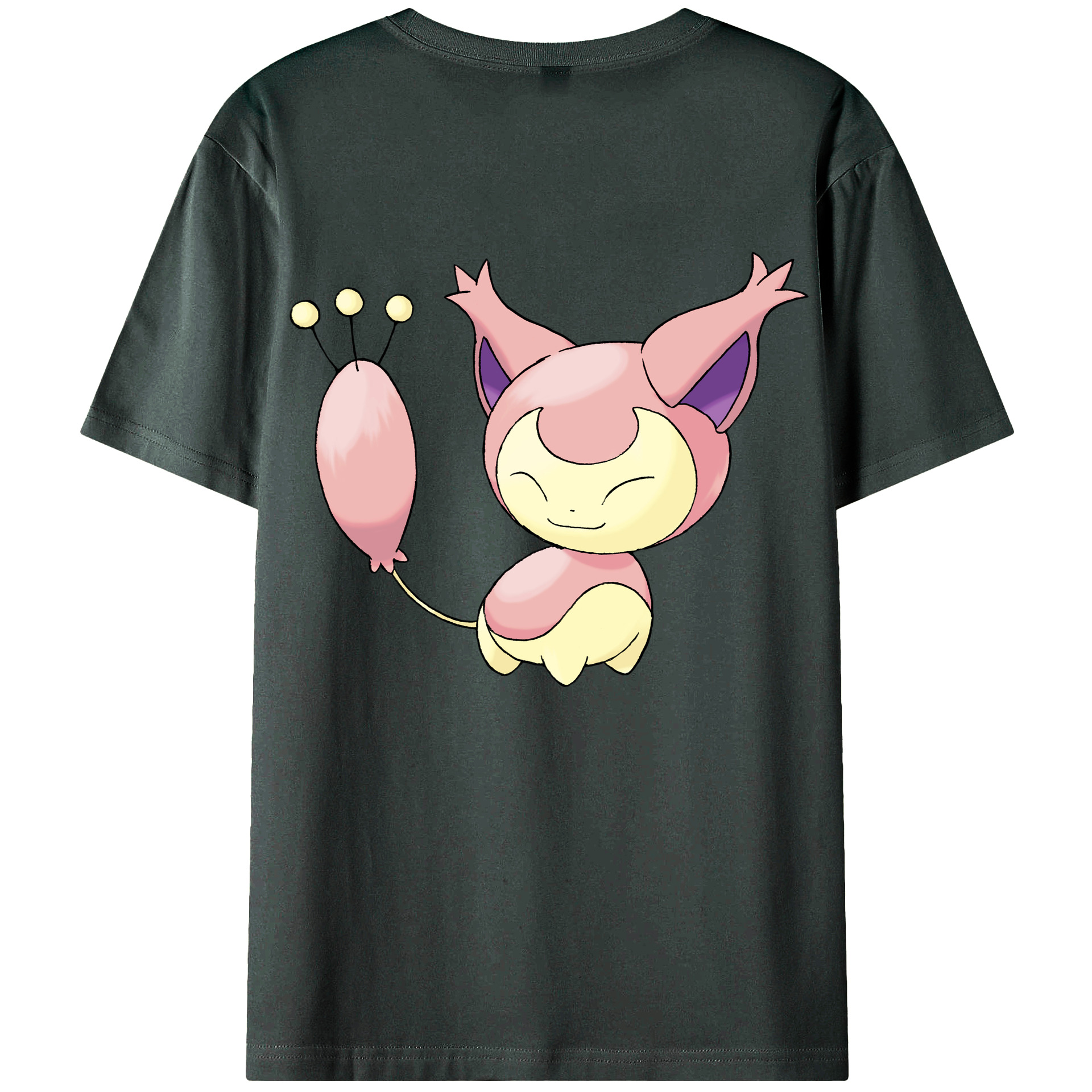 （画像用） ポケットモンスター Pokémon 綿100％ メンズ半袖Tシャツ（バックプリント） 通気性